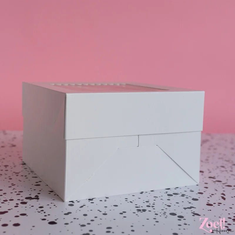 Taartdoos 23x23x15 - luifel - Cupcakedozen.nl