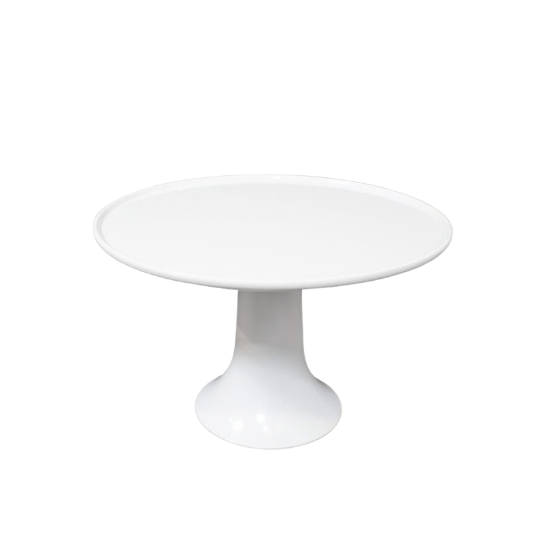 Taartstandaard melamine in roze en wit - Cupcakedozen.nl