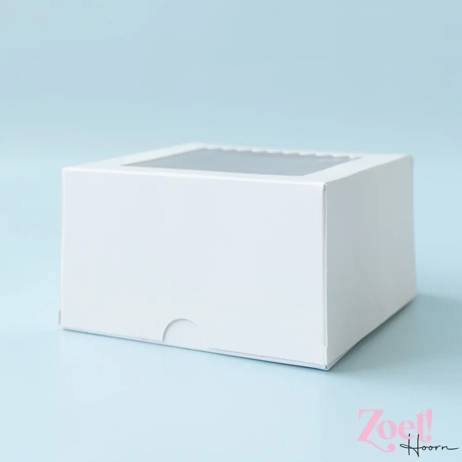 Doos voor 4 cupcakes - luifel (10 st) - Cupcakedozen.nl