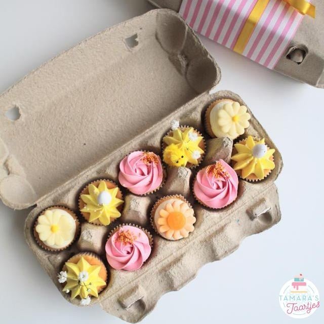 Eco eierdoosje voor 10 sweets (10 st) - Cupcakedozen.nl
