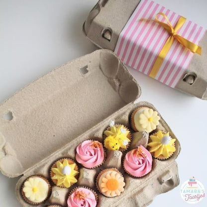 Eco eierdoosje voor 10 sweets (10 st) - Cupcakedozen.nl