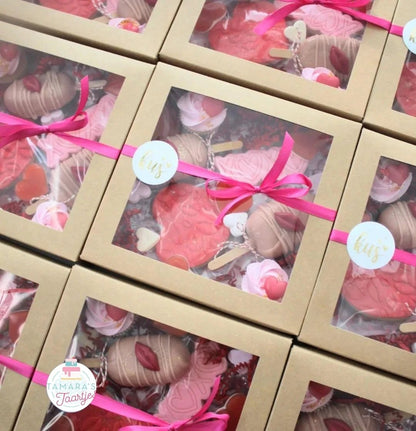 Kraft gebaksdoos - 19x19x9 (50 st) - Cupcakedozen.nl