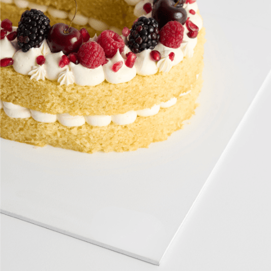 MDF cakeboards 40x30cm - mat wit (5 st) - Cupcakedozen.nl