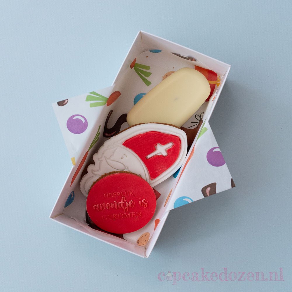 Vetvrij papier - Sinterklaas (100 st) - Cupcakedozen.nl