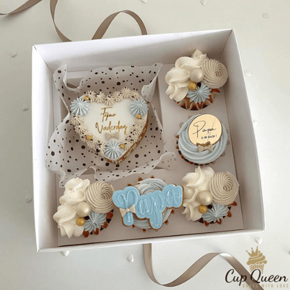 Bento combibox + 5 cupcakes (10 st) - Cupcakedozen.nl