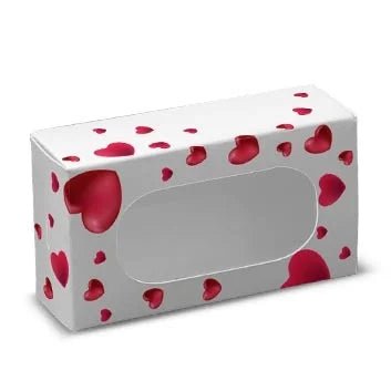 Doosje voor cakesicle - hartjes (10 st.) - Cupcakedozen.nl