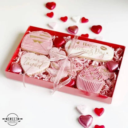 Rode (brievenbus)doos voor koekjes (25 st.) - Cupcakedozen.nl