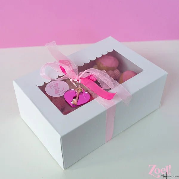 Doos voor 6 cupcakes - luifel (10 st) - Cupcakedozen.nl