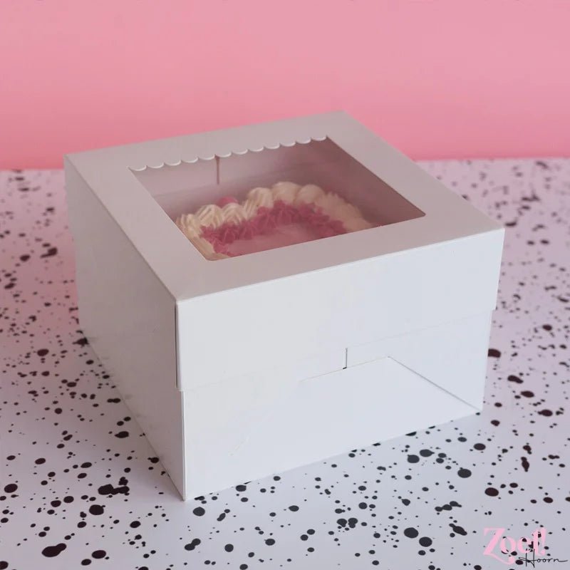 Taartdoos 23x23x15 - luifel - Cupcakedozen.nl