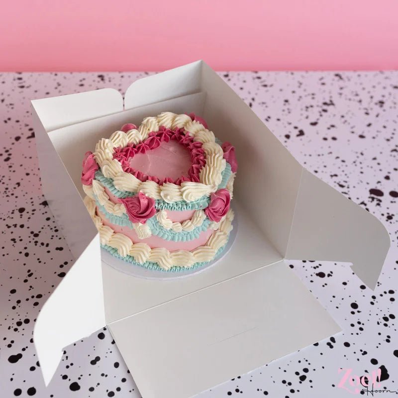 Taartdoos 23x23x15 - luifel - Cupcakedozen.nl