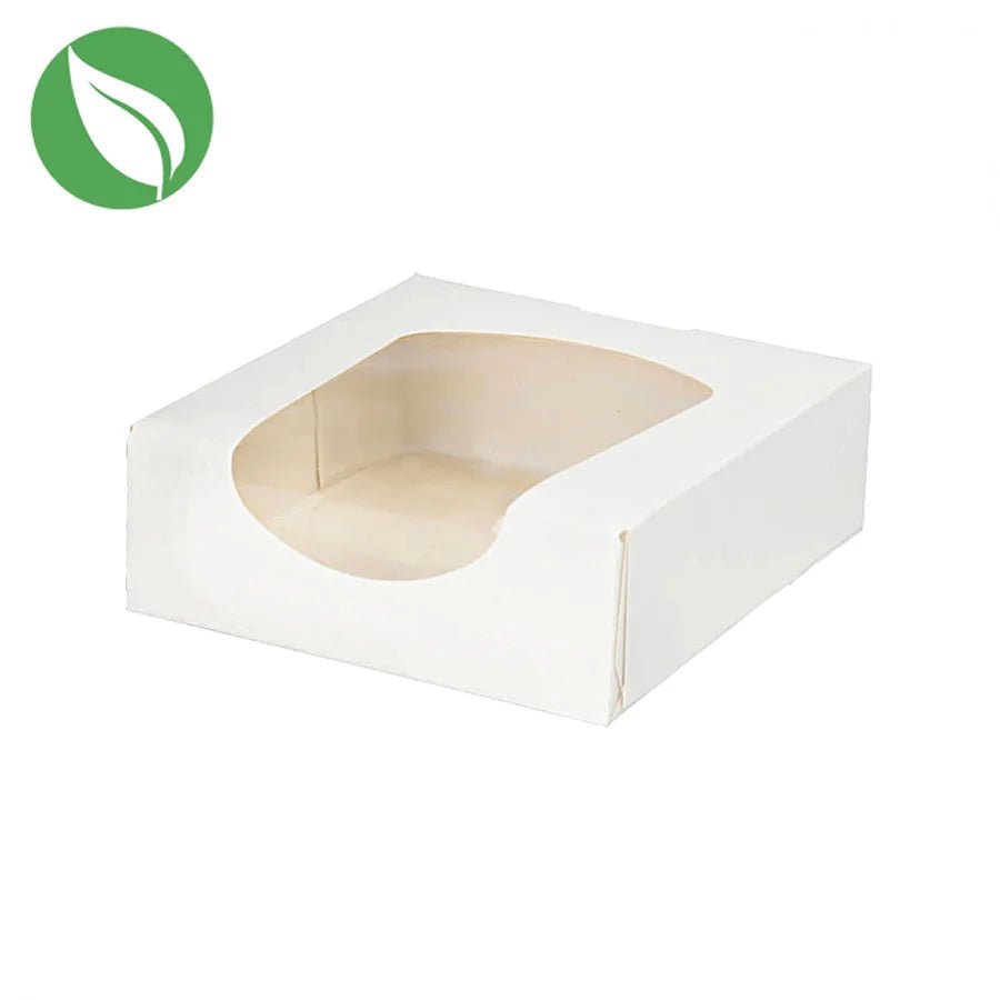 Biologisch wit doosje voor 1 donut (250 st.) - Cupcakedozen.nl