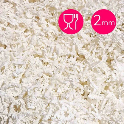 Opvulmateriaal fijn - ivoor/wit (1 kg) - Cupcakedozen.nl