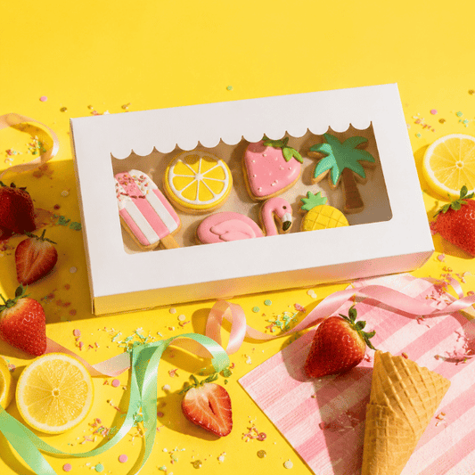 Witte sweet box 23x12,5x5 - luifel (10 st) - Cupcakedozen.nl