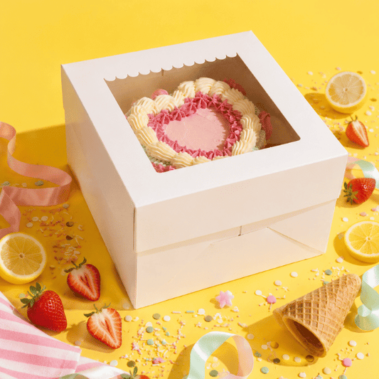 Taartdoos 23x23x15 - luifel (10 st) - Cupcakedozen.nl