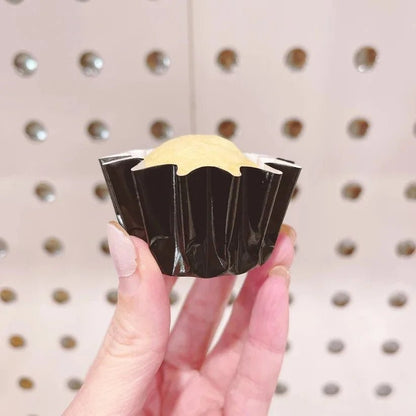 Geribbelde cupcake cups - Zwart (96 stuks) - Cupcakedozen.nl