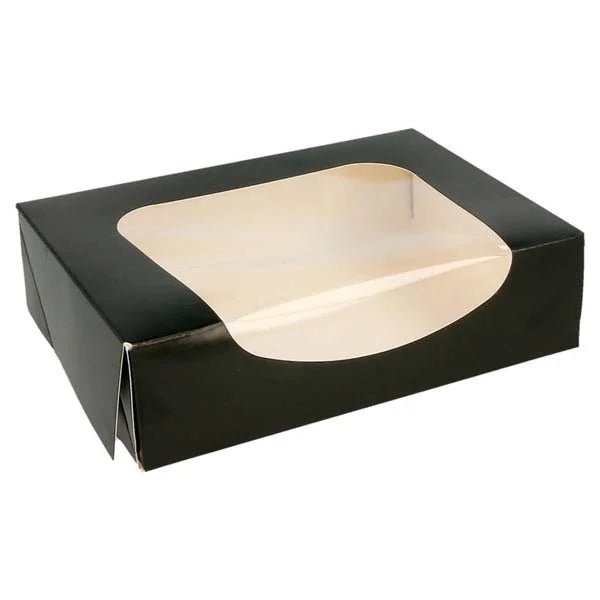 Zwarte doos voor 2 donuts (50 st.) - Cupcakedozen.nl