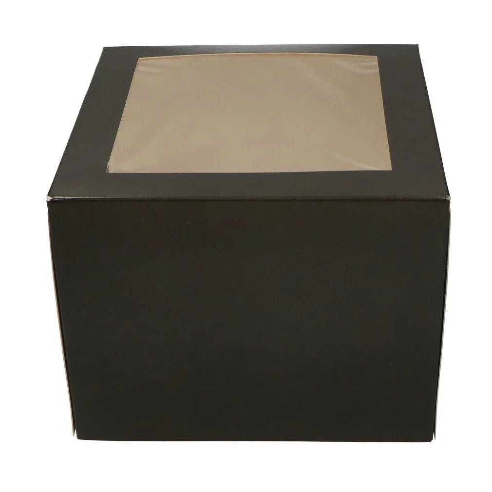 Zwarte taartdoos - 19x19x15 (25 st) - Cupcakedozen.nl
