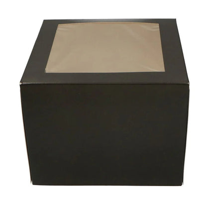 Zwarte taartdoos - 19x19x15 (25 st) - Cupcakedozen.nl